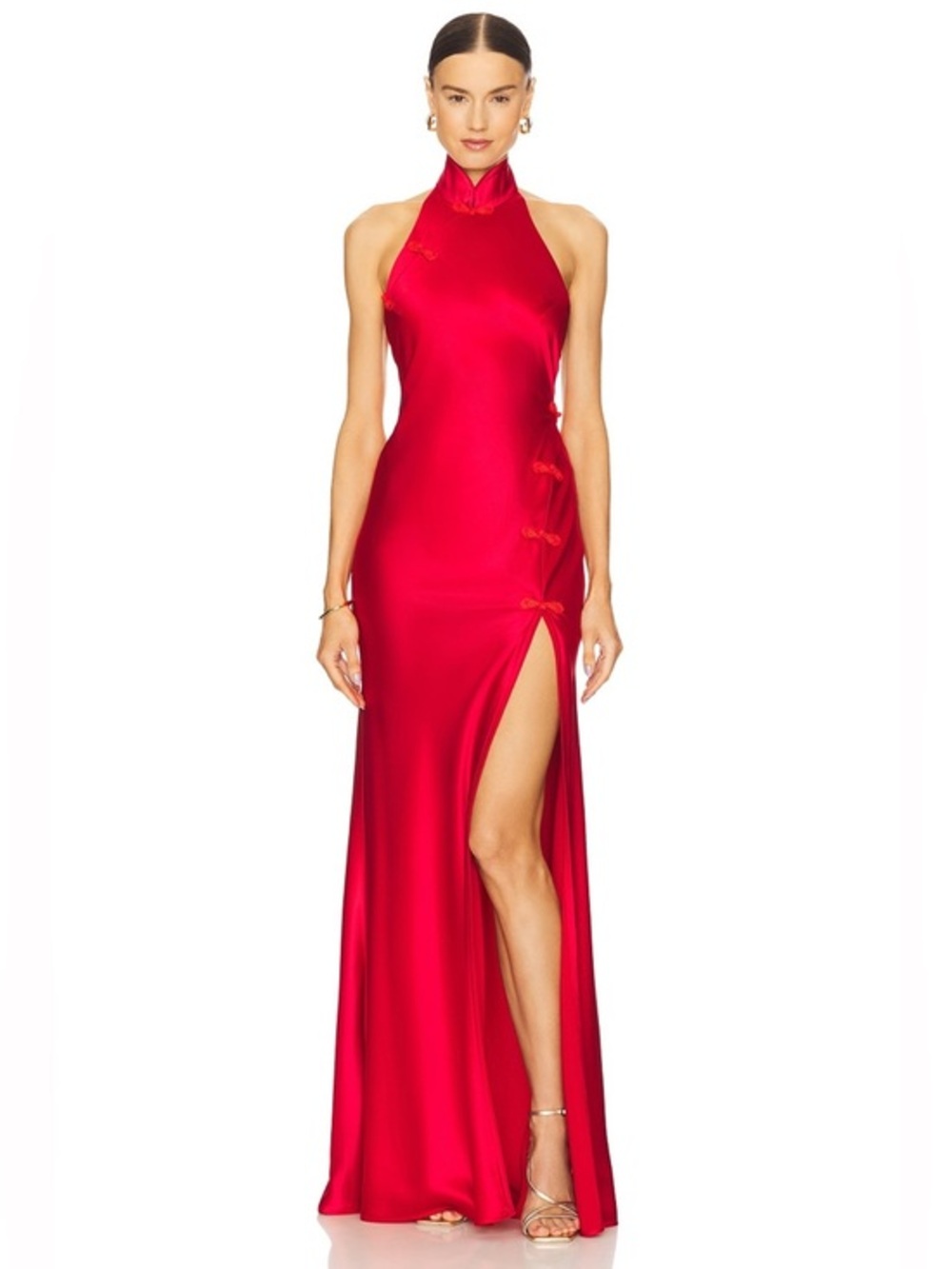SAU LEE Women's Red Michelle Gown Size 10